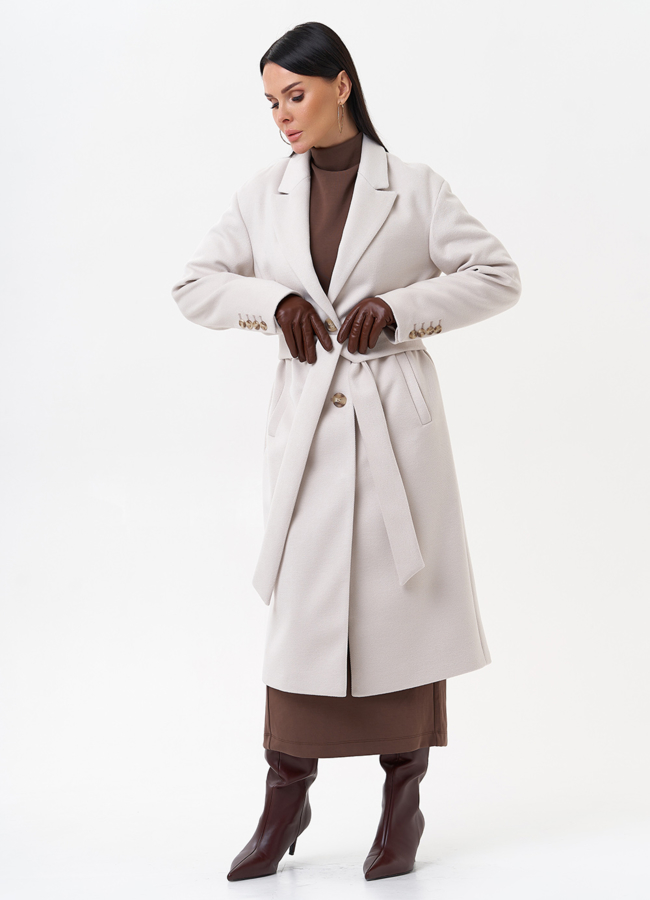 Женское пальто с английским воротником модель № 29546 в рассрочку
