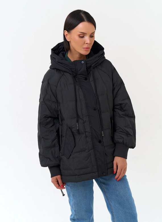 Женская куртка с капюшоном фото