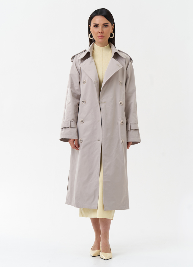 Женский плащ с английским воротником модель № 30266 универмаг малина