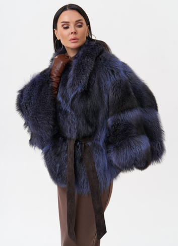 Шуба из енота летучая мышь
